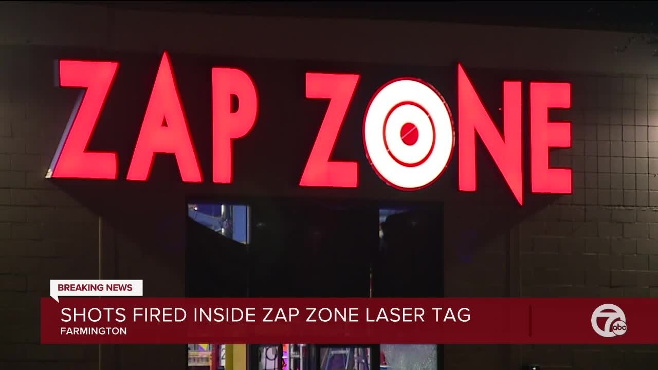 Shots fired at Zap Zone laser tag