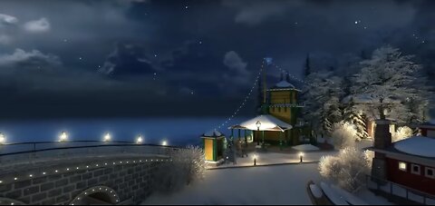 Enjoy This Two Hour Magical Christmas Village and Music Video