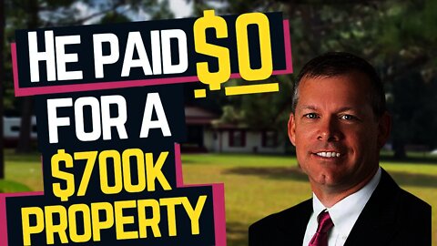 It cost him ZERO dollars to acquire a $700k house for a flip