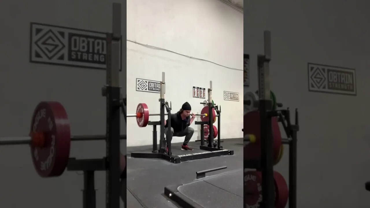 396.8lbs/180kg x8 squat reps PR #shortsvideo #gymlife #powerliftingmotivation #fitness