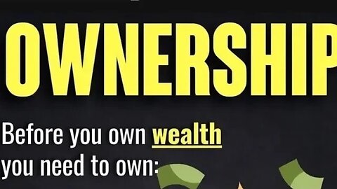 Before OWNING WEALTH you need to own YOUR MINDSET, FINANCES, TIME & EDUCATION