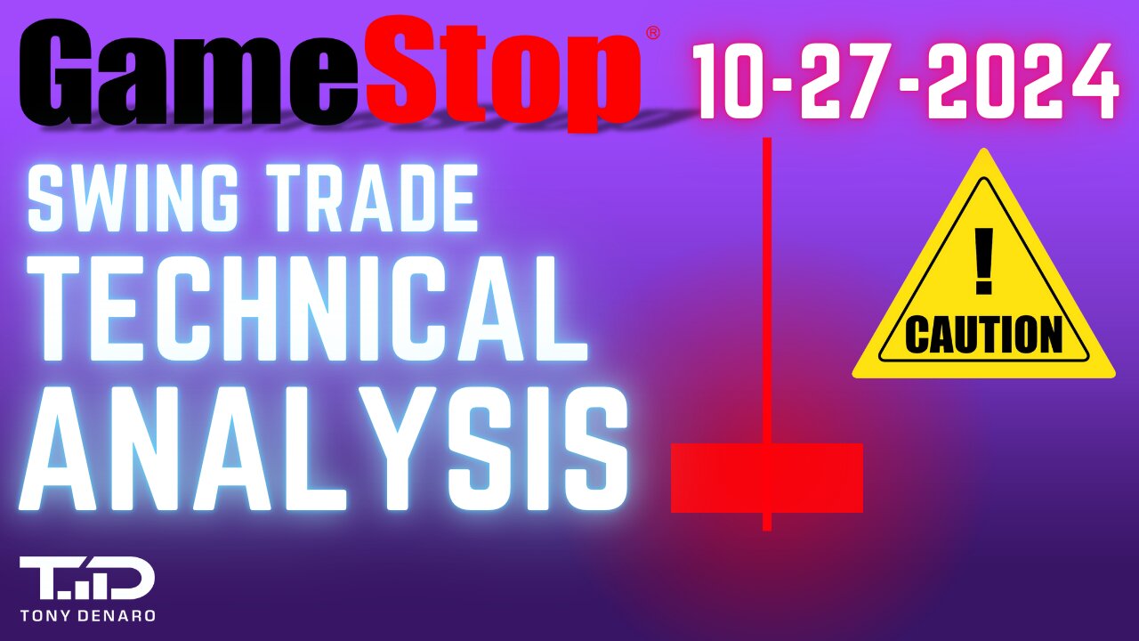 GME Technical Analysis - TOMBSTONE DOJI - Gamestop TA for Swing Traders 10/27/2024