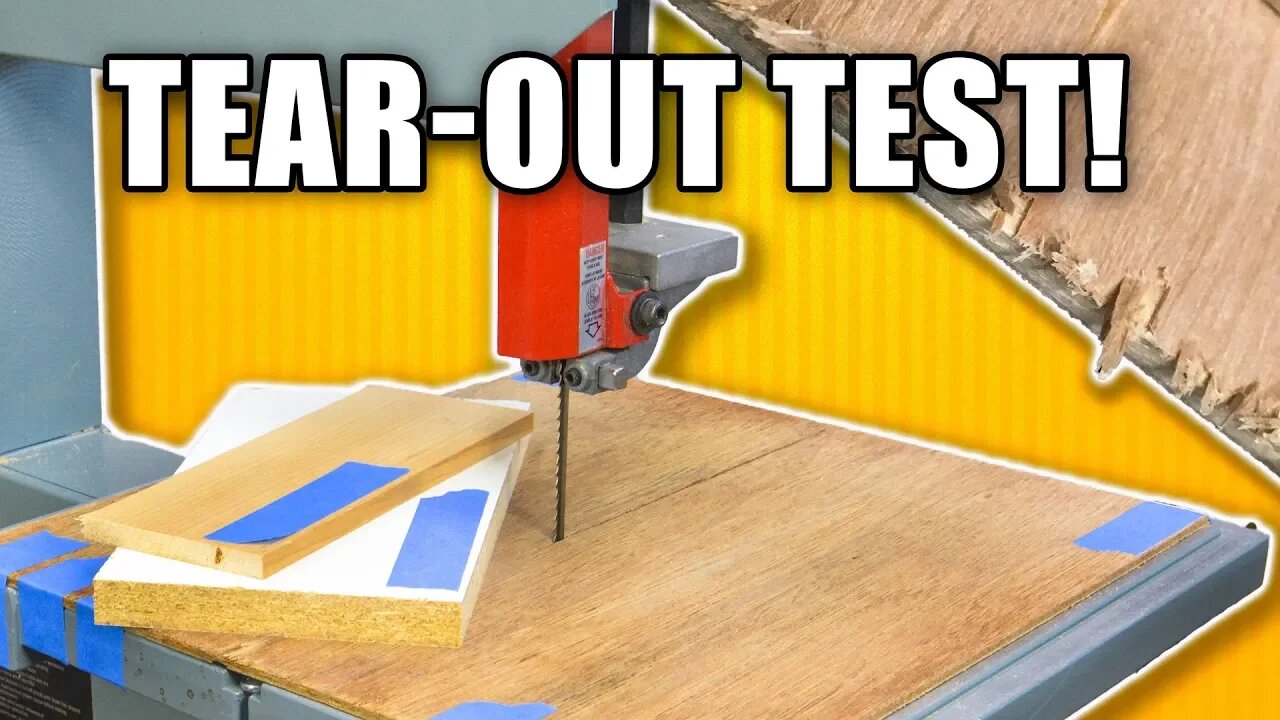 Bandsaw Tearout Test - Tape Vs. Zero Clearance Insert