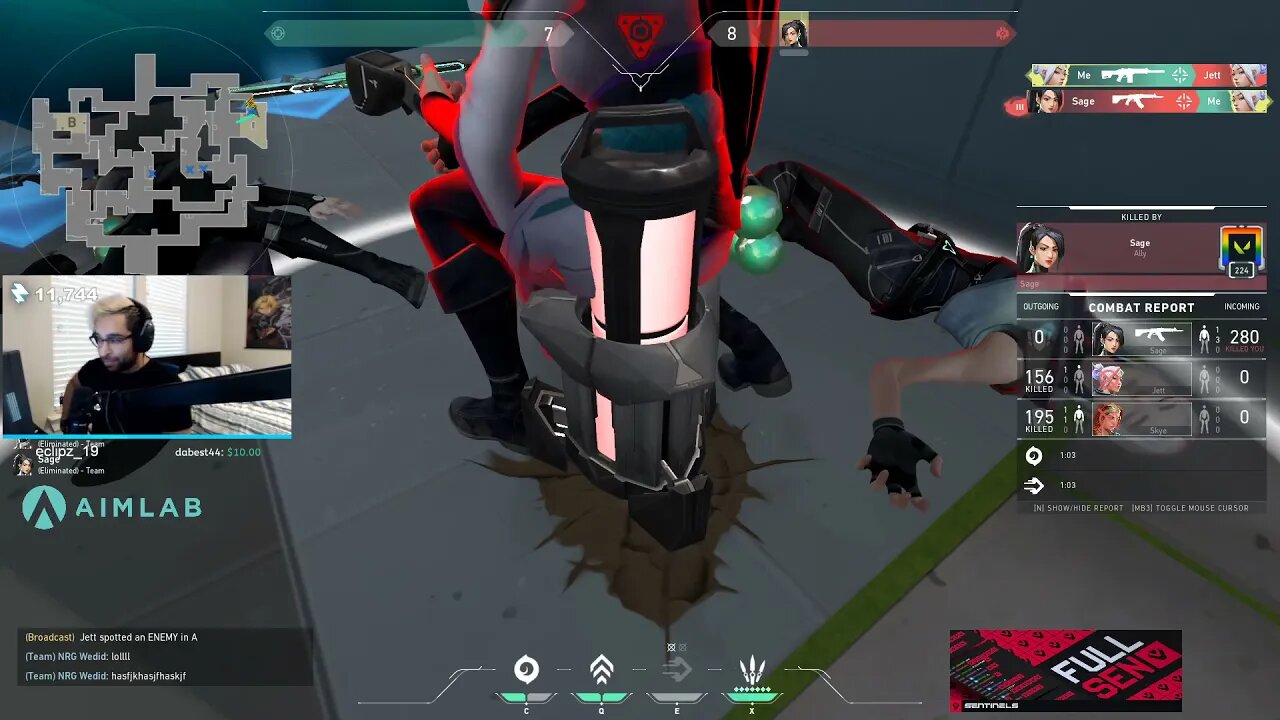 Shahz gets headbutted