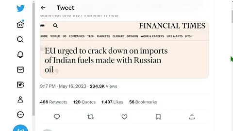 歐盟會因為俄羅斯石油而懲罰印度嗎？