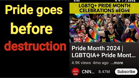 Pride goes before destruction