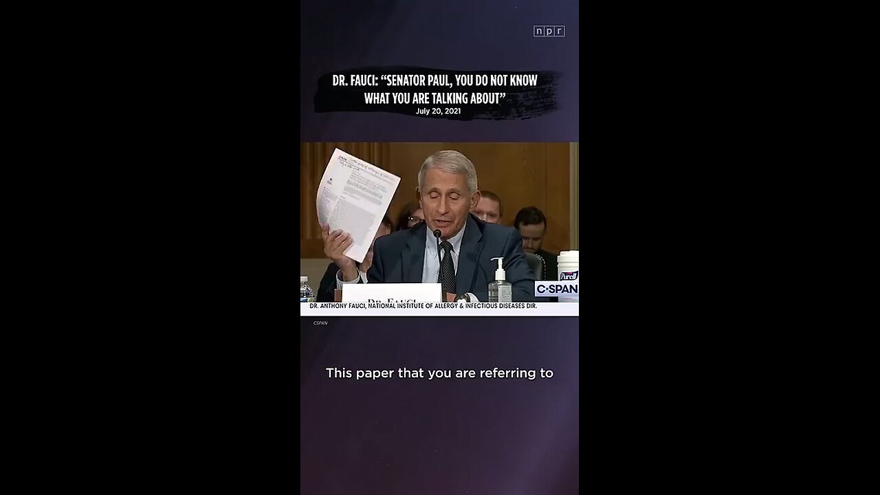 Dr. Fauci- “I have not lied before Congress