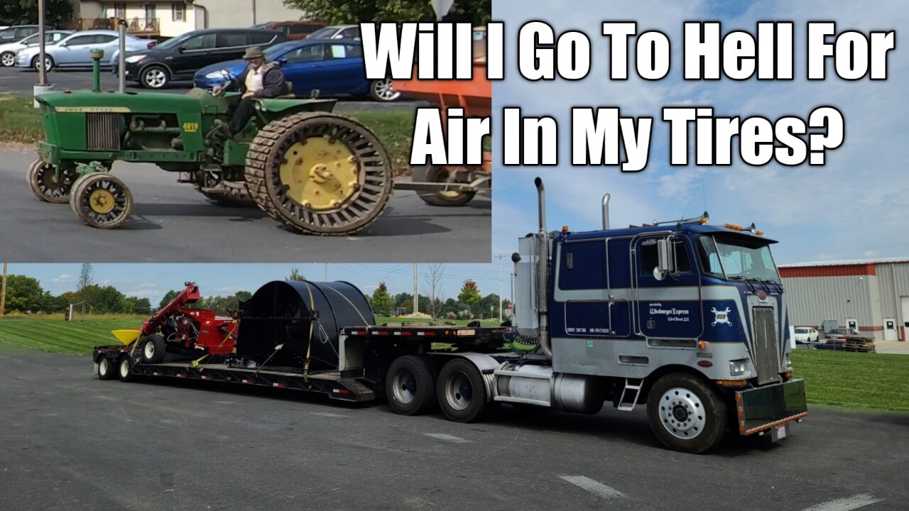 Hauling For Pennsylvania Amish In Old Cabover - 042