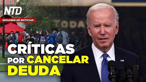 Biden promociona plan de alivio a deuda estudiantil; DOJ pide condenar a Bannon con cárcel | NTD