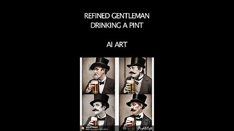 GENTLEMAN HAVING A PINT | AI ART