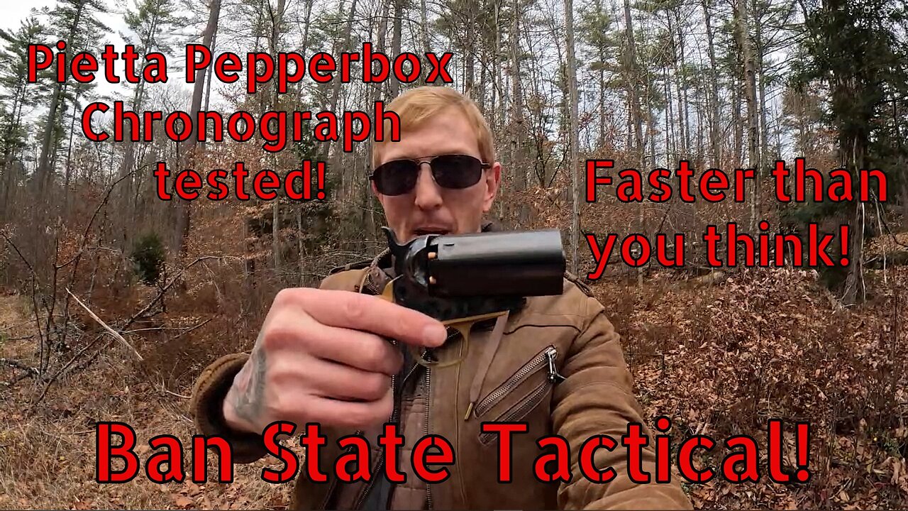 Pietta Pepperbox Chronograph Tested! (Ban State Tactical)