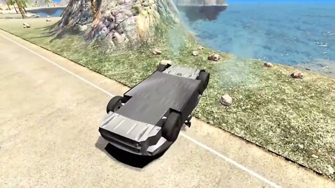 Cars against huge speed bumps-CrshBoomPunkBeamNG KING