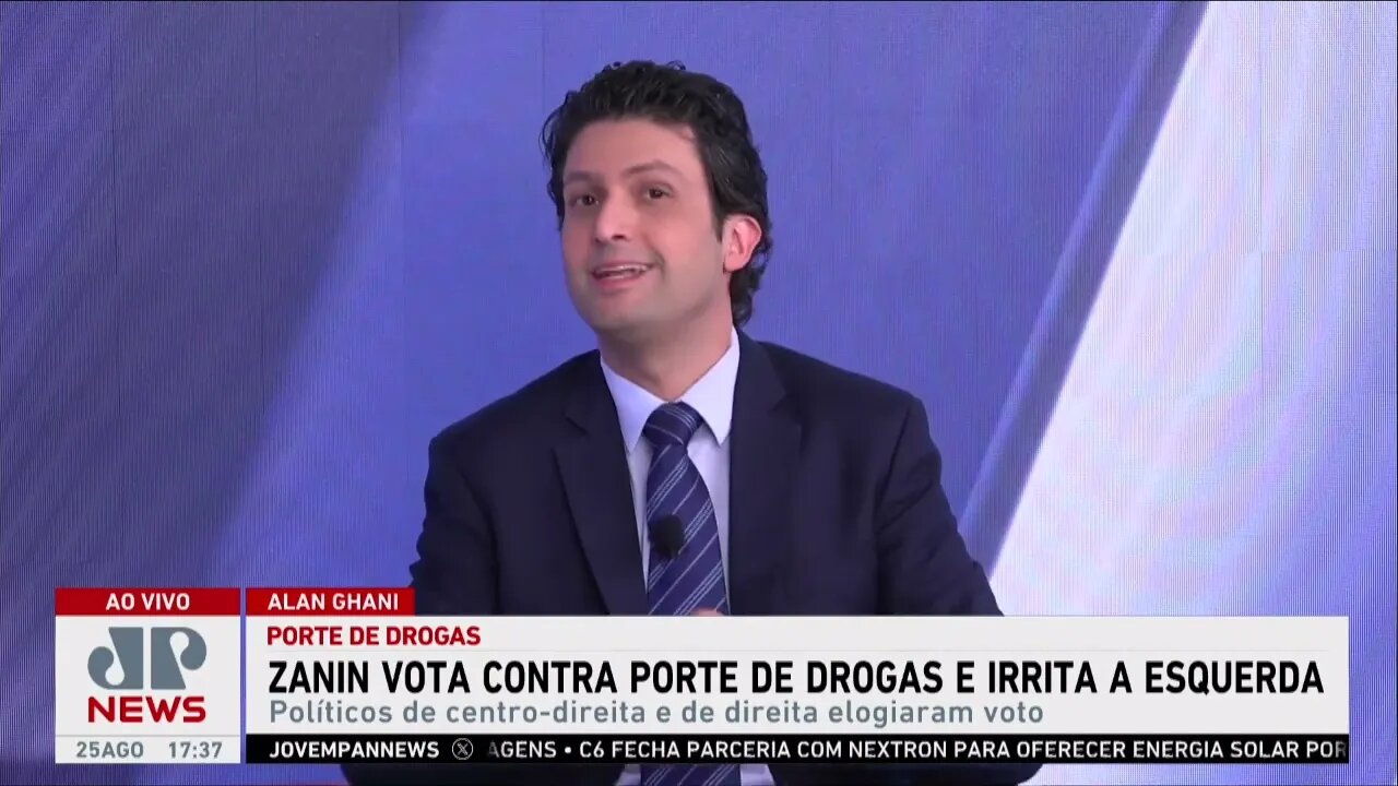 Ghani analisa justificativa de Zanin sobre porte de drogas: “Votou de acordo com pauta conservadora”