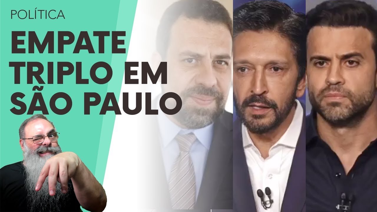 MARÇAL cresce e tem EMPATE TRIPLO para PREFEITO de SÃO PAULO, mas SITUAÇÃO pode PIORAR após BRIGA