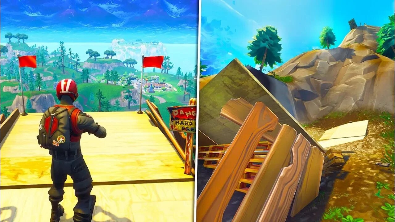 *NEW* "Mega Ramp" in Pleasant Park added into Fortnite Battle Royale (NEW UPDATE)