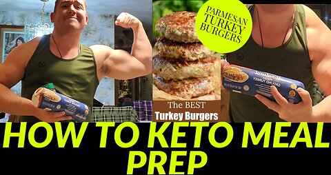 PARMESAN TURKEY MUSCLE BURGERS / how to keto meal preparation / simple keto meal plan for week