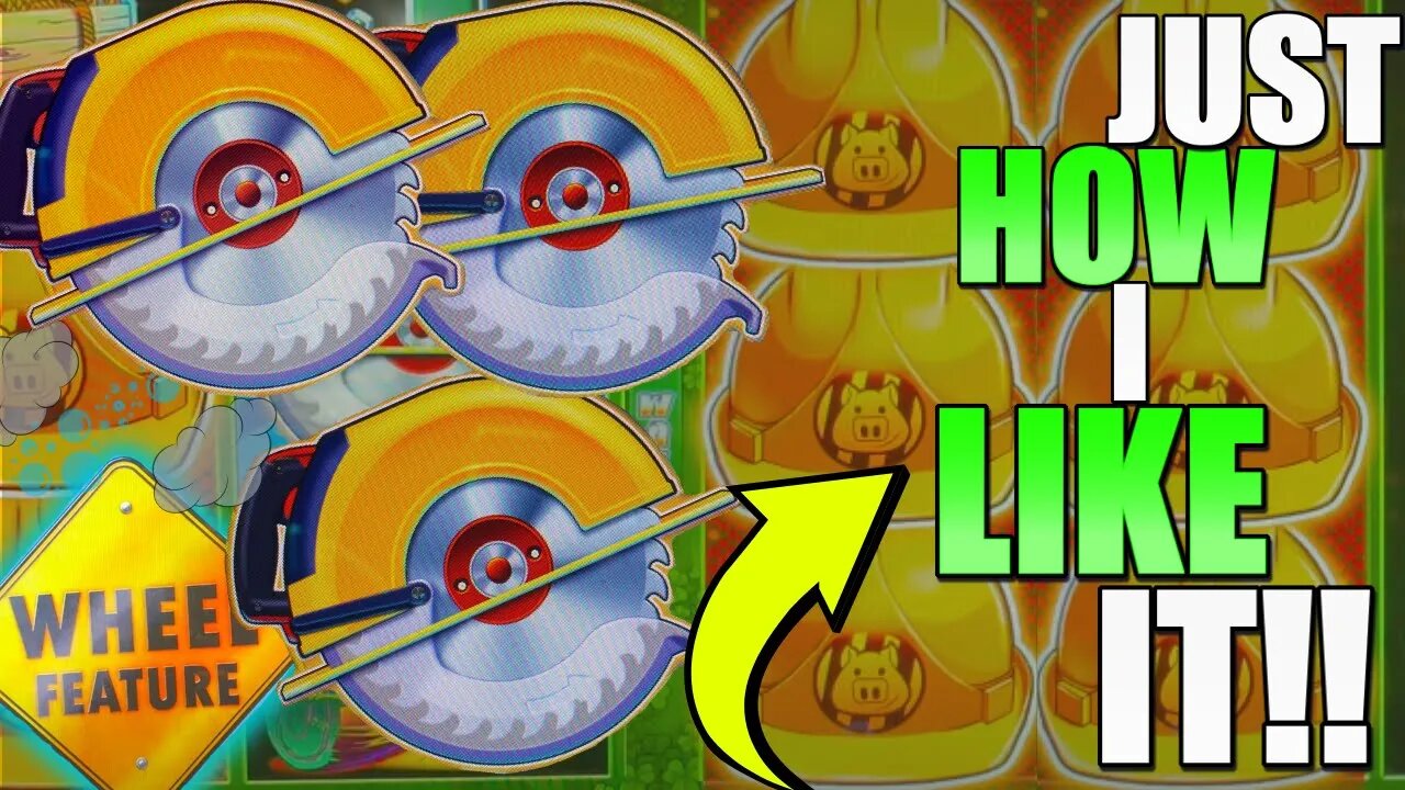 3 BONUS ROUNDS PLUS A JACKPOT ON Huff N More Puff Slot Machine