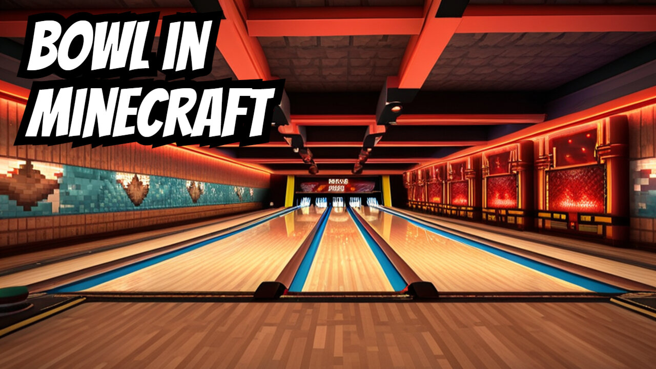 Minecraft | How To Make A Bowling Alley