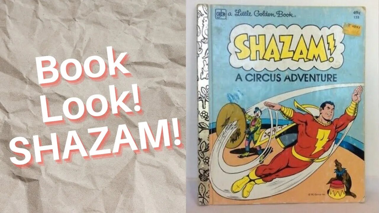 Book Look! Shazam Little Golden Book!