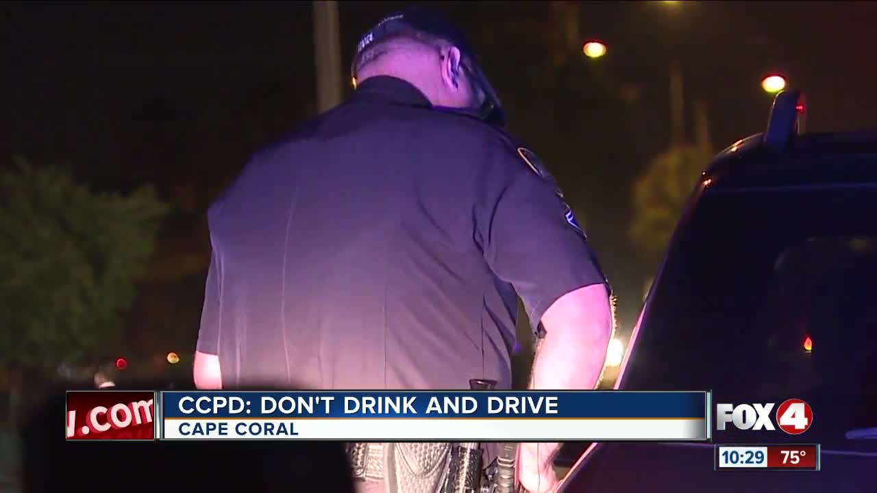 Cape Coral Police crackdown on drunk driving