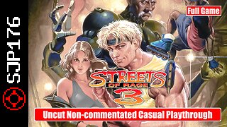 Streets of Rage 3 (Mega Drive)—Full Game—Uncut Non-commentated Casual Playthrough