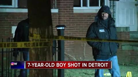 7-year-old boy shot on Detroit's east side