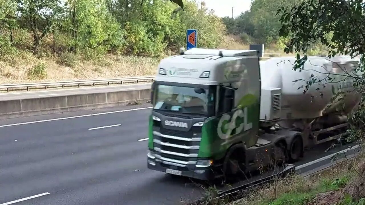 On The Grass Verge Of The Motorway