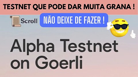 Test Net que Pode Pagar um Airdrop Muito TOP $$$ Não Deixe de Fazer !