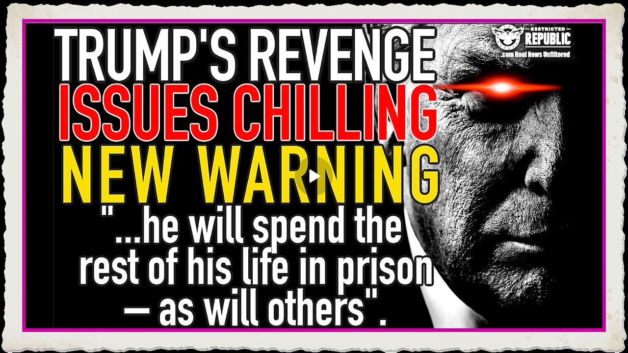 TRUMP Issues Chilling New Warning! he will spend the rest of his life in prison – as will others