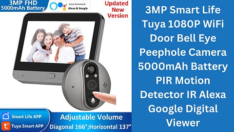 WiFi Door Bell Eye Peephole Camera