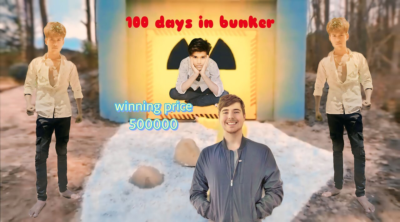 Survive 100 Days In Nuclear Bunker, Win $500,000 +200,000 winner 🏆#mrbeast #like @MrVeast-y4n