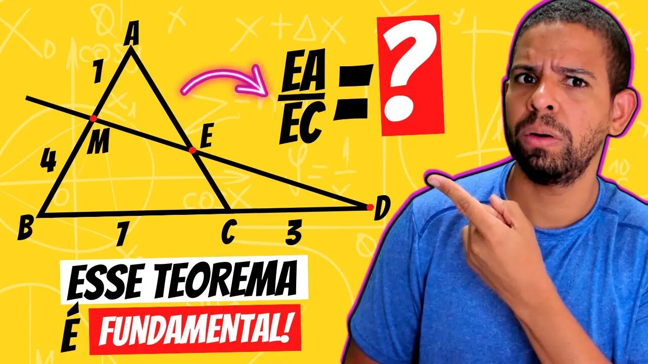 ( VOCÊ PRECISA SABER ESSE TEOREMA ) O TEOREMA DE MENELAUS | EP02| @Professor Theago