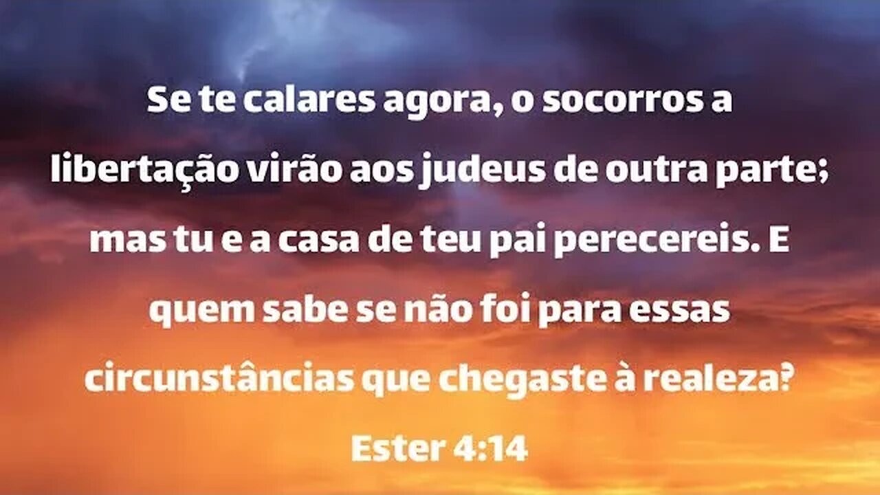 Reflexão Bíblica sobre Ester 4:14