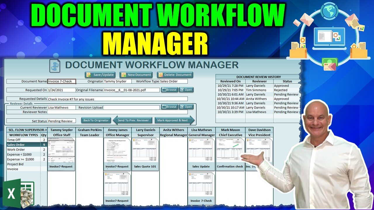 How To Create Your Own Drag & Drop Document Workflow Manager In Excel [Free Download]