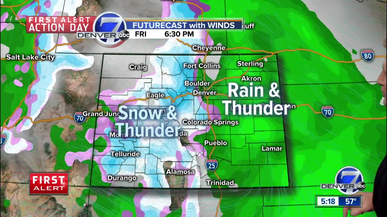 A mild and moist Spring storm for Colorado