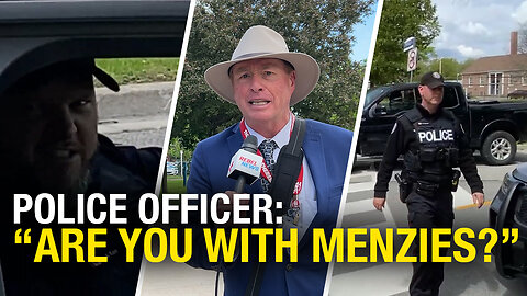 Citizen journalist harassed by officer who demands to know if he's working with… David Menzies?!