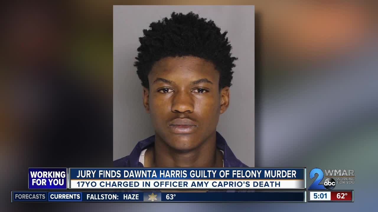 Harris found guilty of burglary, first-degree felony murder in Ofc. Caprio's death