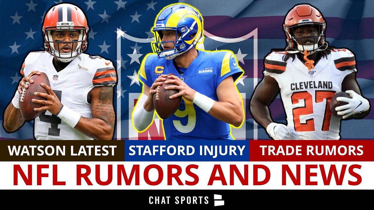 Deshaun Watson Latest, Matt Stafford Injury + NFL Trade Rumors On Kareem Hunt & Jimmy Garoppolo