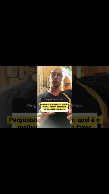 Perguntas e respostas: qual é o melhor horário para fazer aeróbio para emagrecer #shorts