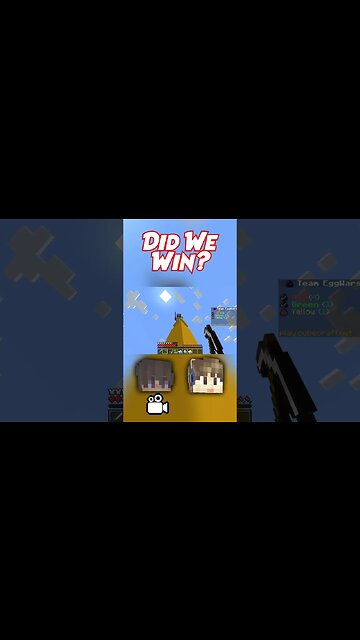 Did We Win? (ft. @JFrostie) - #shorts #minecraft #gaming #eggwars #pvp #funny #highlights