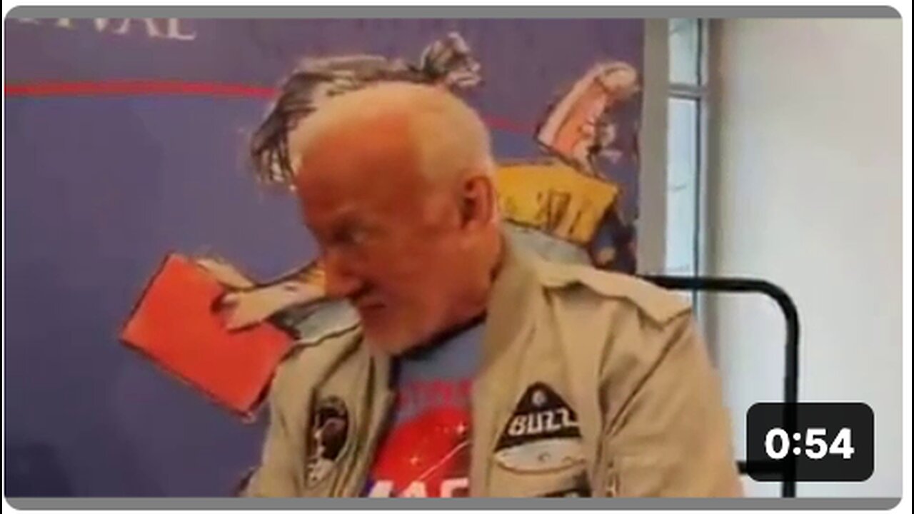 Buzz Aldrin admits the moon landing was fake