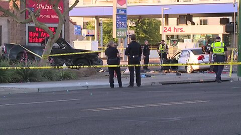 Crash investigation near 7th Street and Camelback Road