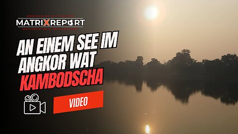 An einem See im Angkor Wat, Kambodscha