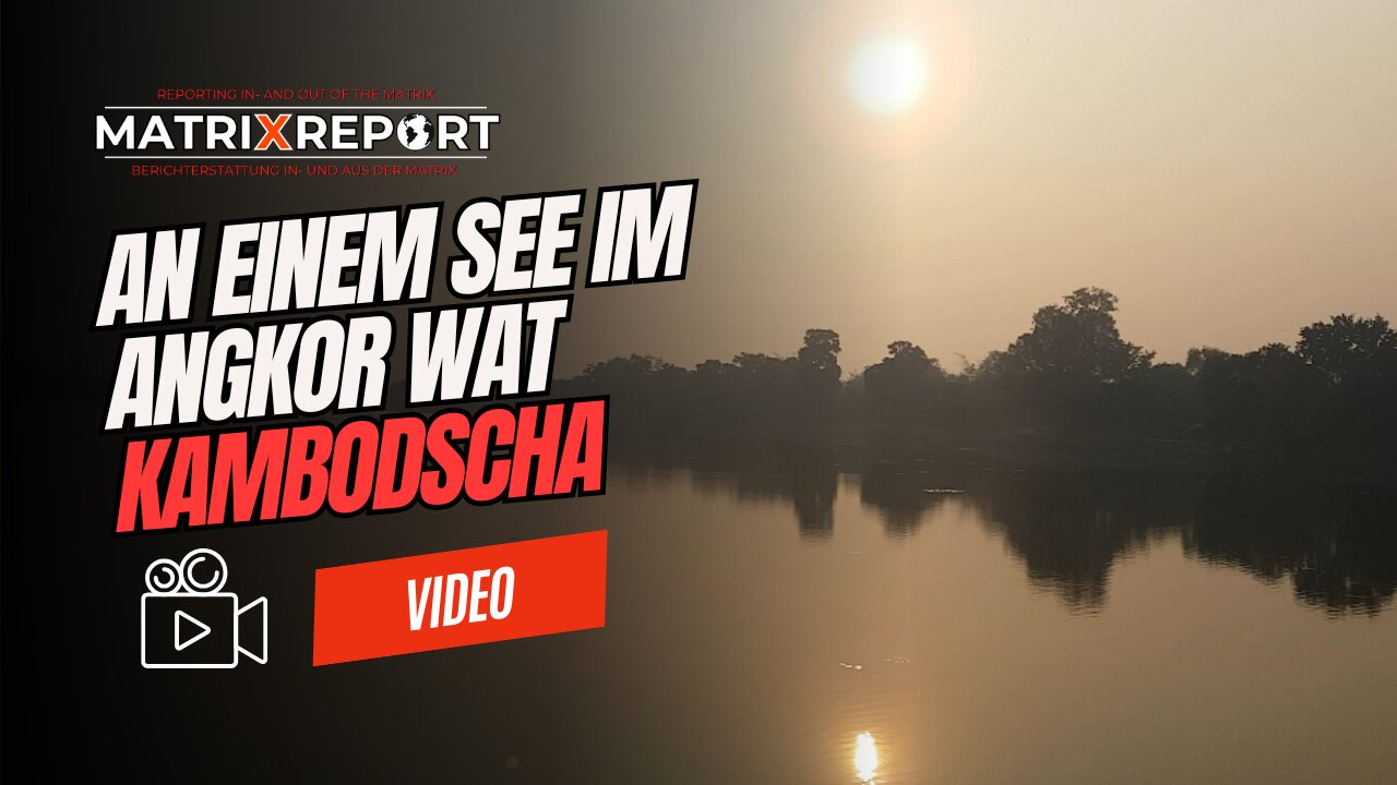 An einem See im Angkor Wat, Kambodscha