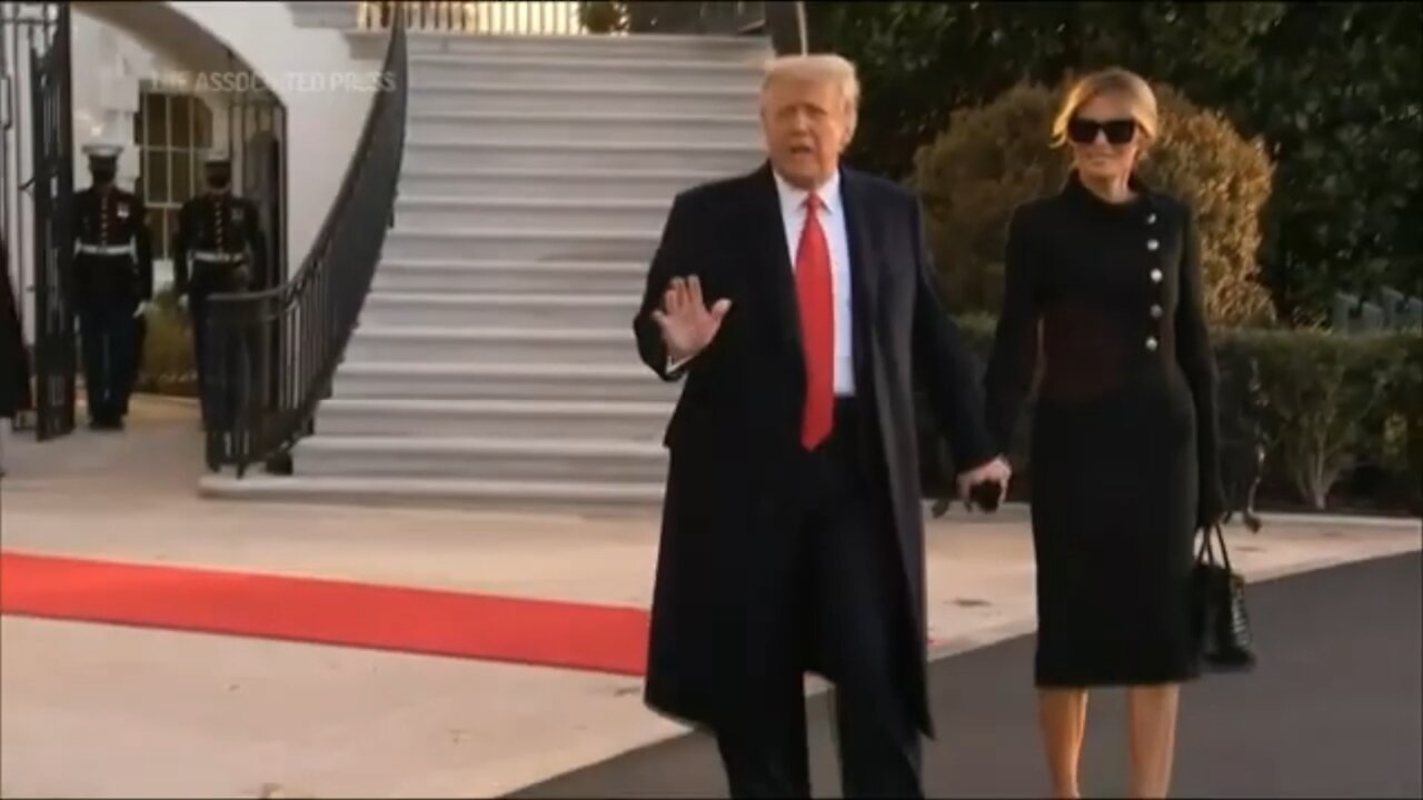 Trump leaves WH for last time as president.1/20/2021