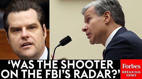 Matt Gaetz Asks FBI Director Point Blank About Trump Assassination Attempt|News Empire ✅