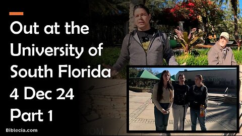 Out at the University of South Florida. 4 Dec 24. Part 1