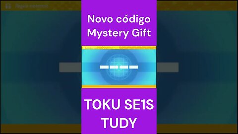 Mystery Gift - Novo Código - Pokémon Scarlet&Violet #shorts