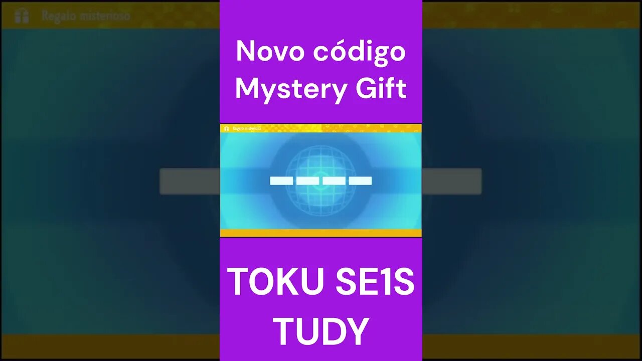 Mystery Gift - Novo Código - Pokémon Scarlet&Violet #shorts