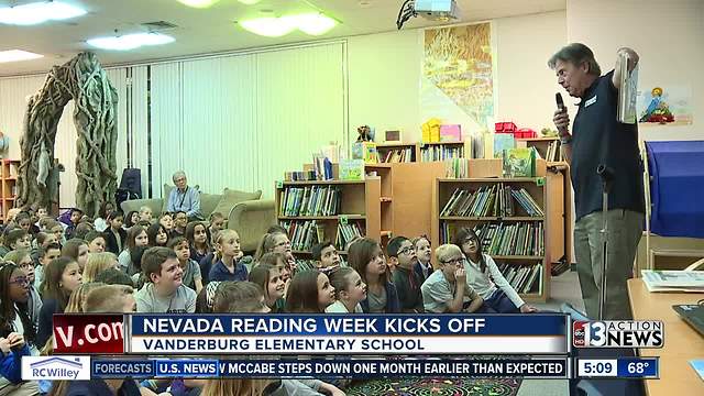 Steve Wolford helps kick off Nevada Reading Week